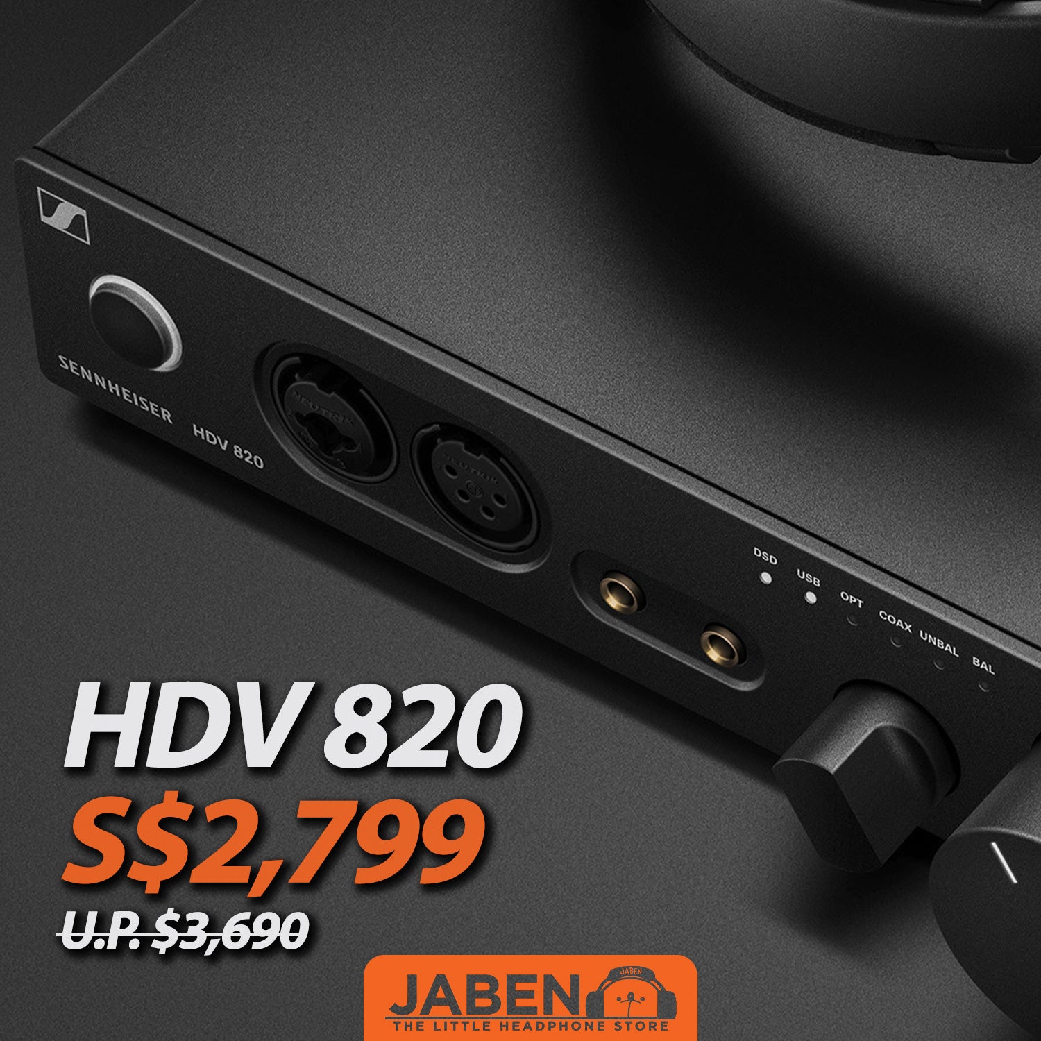 ゼンハイザー HDV 820 デジタル ヘッドフォン アンプ - Jaben Online